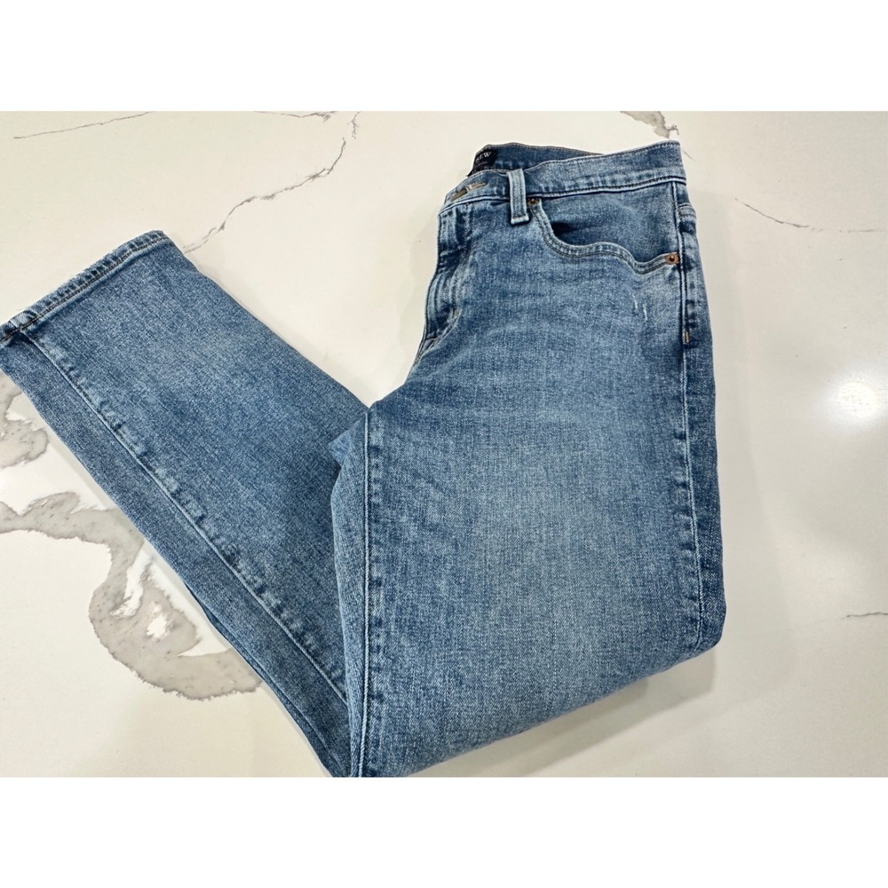 J.Crew Slim Boyfriend Jeans Womens 27 Medium Wash Blue Denim Stretch